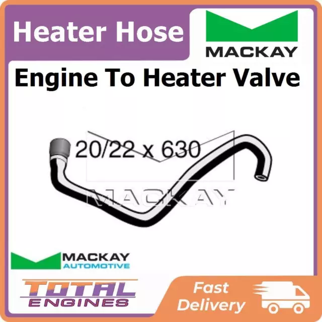 Heater Hose fits BMW 3 Series E46 2.0L 4Cyl N46 B20 A