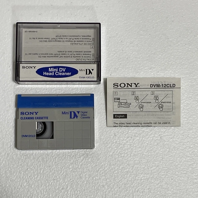 SONY DVM12CLD MINI DV Head Cleaner Tape Cleaning Cassette Digital