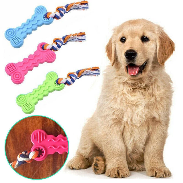 Small Dog Pet Safety Chew Toy  Rubber Dental Teeth Puppy Durable Bite-Re i tant