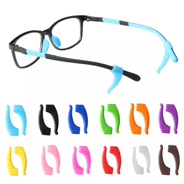 2 paia orecchini antiscivolo accessori occhiali supporto punta in silicone per E E