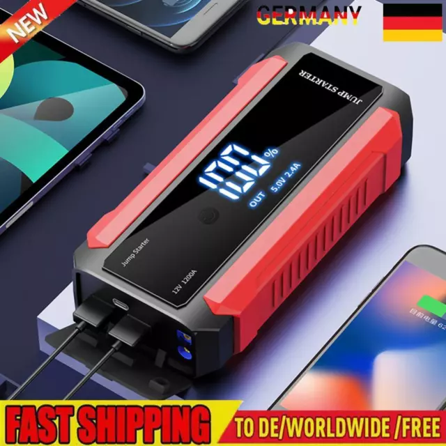 Portable Car Jump Starter 30000mAh Car Battery Booster Charger 1000A Car Starter