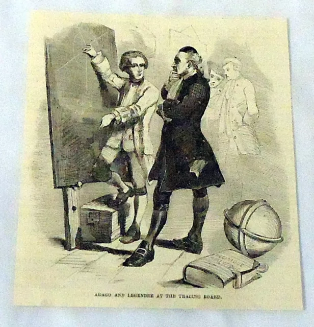 1877 Magazin Gravur ~ Arago Und Legendre, Astronomers