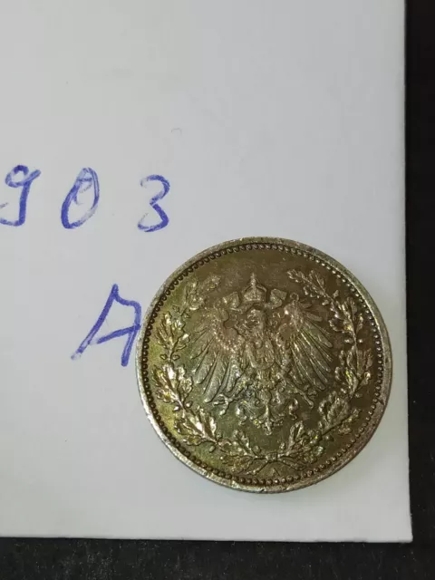 50 Reichspfennig, Silber, 1903 A aus Privateer Sammlung LOT 1/24