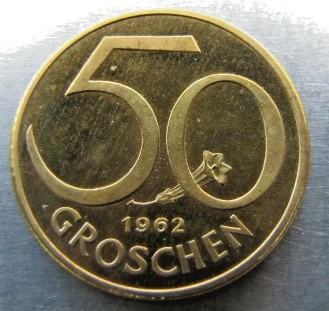 Austria 50 Groschen 1962 choice Proof.
