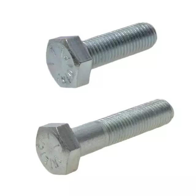 Zinc Plated 5/8" UNF Imperial Fine Hex Head Bolt Grade 8 Set Screw