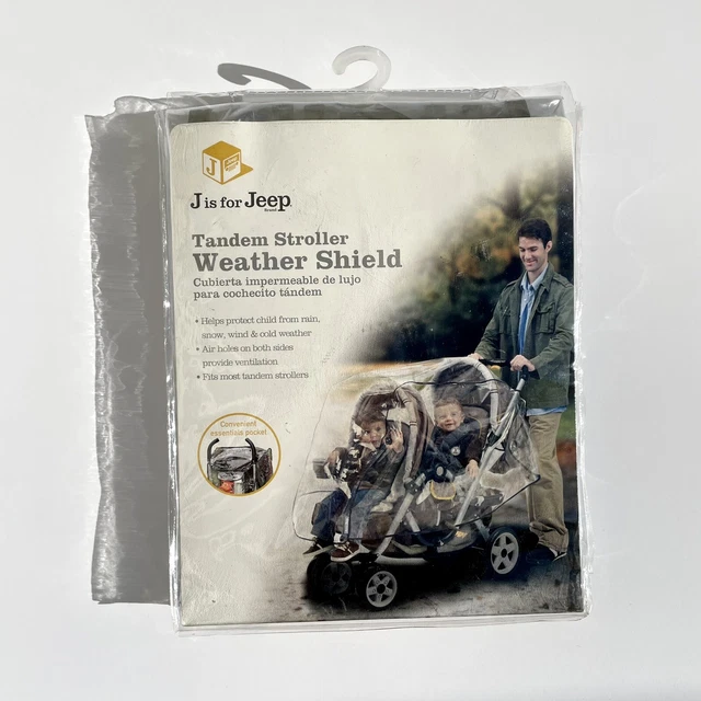 Jeep Tandem Stroller Weather Shield Will Fit Most Tandem Twin Strollers