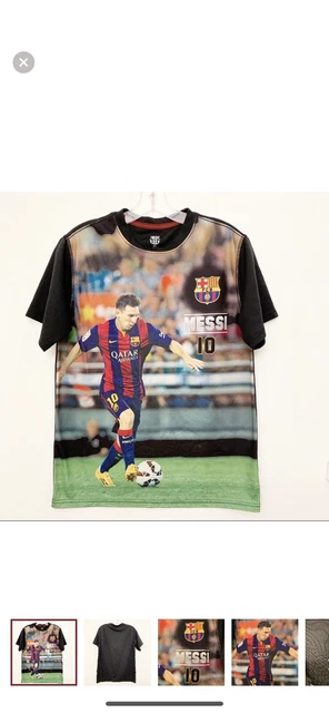 F C B Messi #10 Soccer T-Shirt