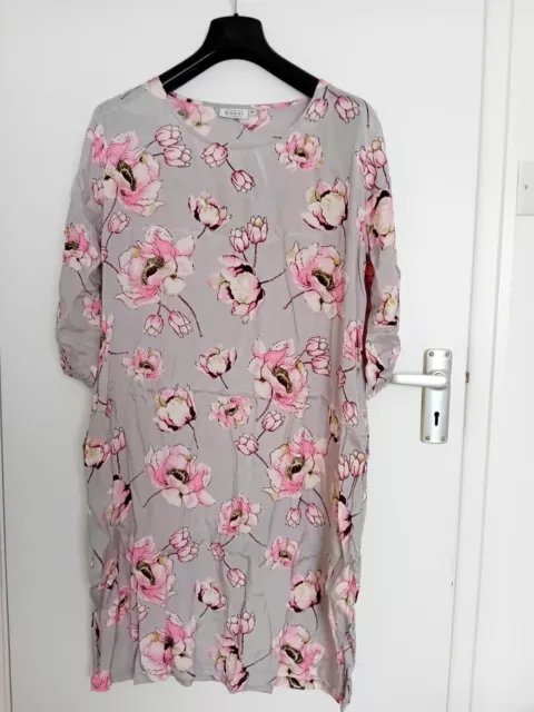 Masai Grey Floral Dress S/M