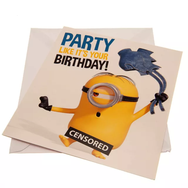 Minions - Carte d'anniversaire PARTY (TA10545)
