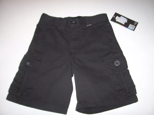 NEW Hurley boys youth sz 20 solid black khaki chino  cargo shorts