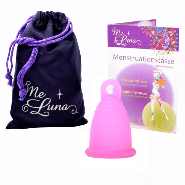 Me Luna Menstrual Cup - Normal - Sport - Ring - Fuchsia - Large