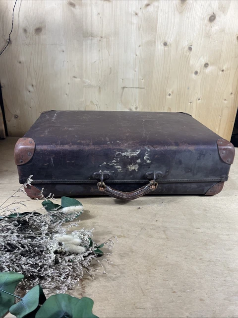 ANCIENNE MALLE VALISE COFFRE BOIS - EXPRESS VOYAGE - PARIS - Antiquité