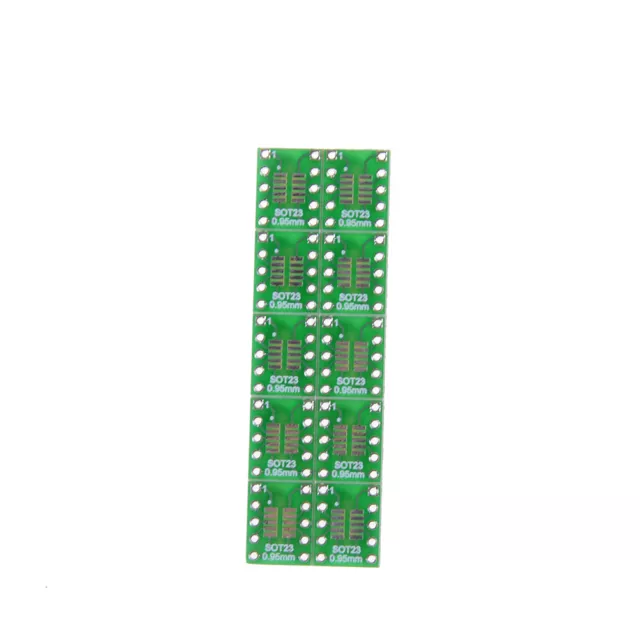 10PCS SOT23 SOP10 MSOP10 Umax SOP23 to DIP10 Pinboard PCB Board Convert#w#