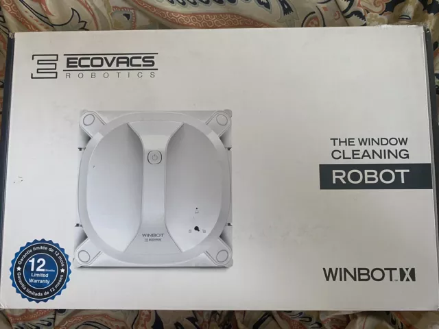 Ecovacs Winbot X Cordless Window Cleaning Robot White WA30 NEW