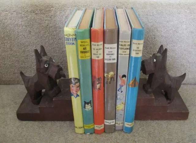 6 Vintage Hardback Enid Blyton Dean Books Bundle ~Bookcase Decor Display Job Lot