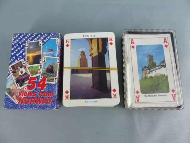 ANTEVIA - Lot de 2 Jeux de Carte 54 à Jouer plastifiées avec boîte de  Rangement, Plus DE 10 MODÈLES