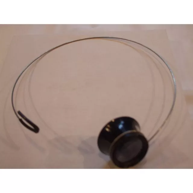 Lente monocolo plastico molla supporto orologiaio Eyeloupe head band watch tool