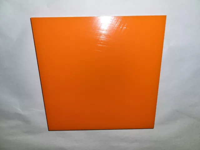 3/8" x 6" X 6"  URETHANE / POLYURETHANE 80 A ORANGE SHEET