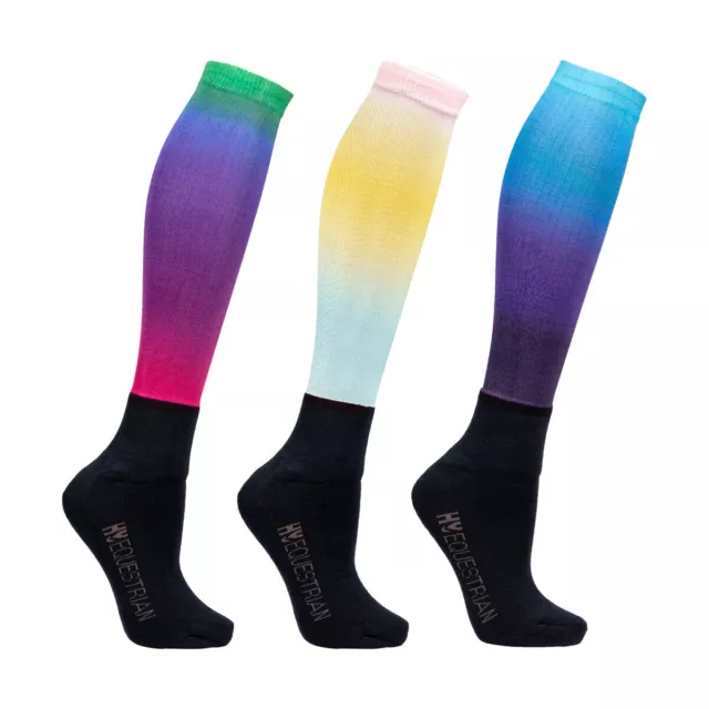 Hy  Calcetines Degradado para Mujer  Pack de 3 (BZ4967)