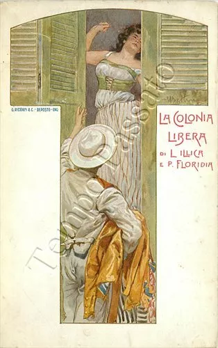 Colonia libera (libretto di Illica, musica di Floridia) / illustratore Beltrame