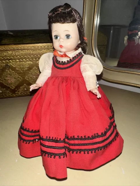 Madame Alexander Kins Little Women Jo 8" Doll Bent Knee Walker Early Red 2