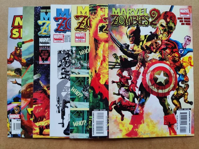 Marvel Zombies 2 1 FN 2 3 FN/VF 4 VF+ 5 FN Dead Days VF+ Spotlight VF Lot of 7