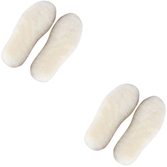 2 Pairs Soletta Calda Invernale Sottopiede Lana Stivali Soffici È Aumentato