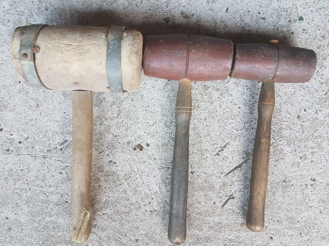 Ancien Outil De Menuiserie Schälhexe - Ensemble De Mèches Multi-pièces Vintage