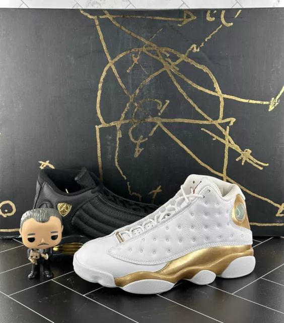 2017 Nike Air Jordan 13 XIII DMP White Gold Size 12. 897563-900.