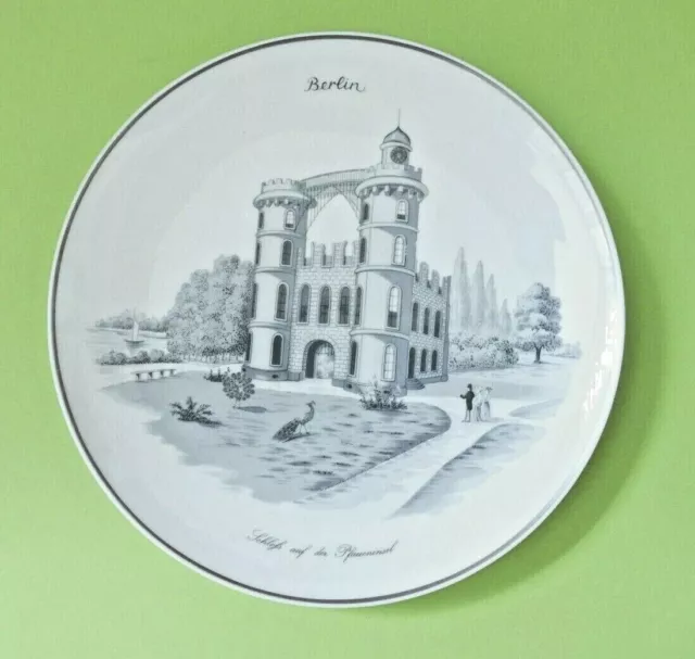 KPM Wandteller-Zierteller-Schloss auf der Pfaueninsel-25 cm Ø