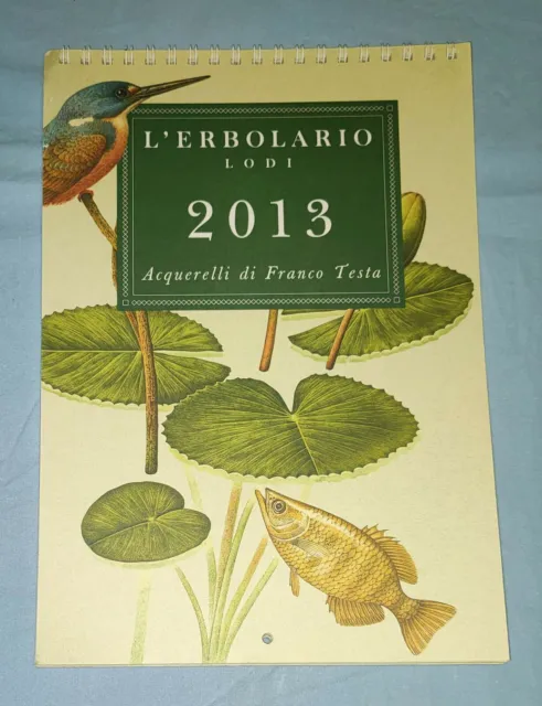 Calendario L'ERBOLARIO 2013 acquerelli Franco Testa