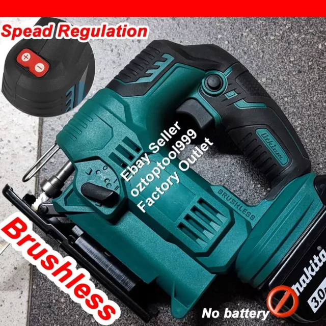 Brushless Cordless Wood Cutting Jigsaw adjustable speed For 18V Makita Battery