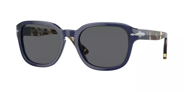 PERSOL PO3305S 1183B1 Opal Blue Dark Grey 54 mm Unisex Sunglasses