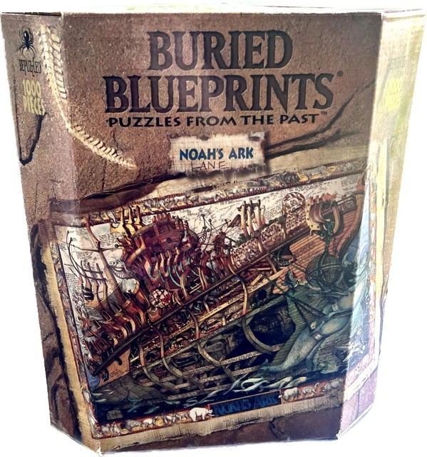 VINTAGE BURIED BLUEPRINTS “Noah’s Ark” 1000 PC by BePuzzled - 1993
