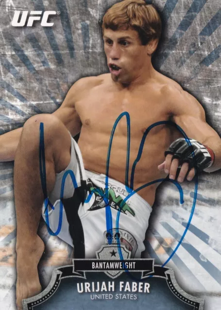Urijah Faber Signed 2012 Topps UFC Bloodlines Card 131 PSA/DNA COA Autograph 199