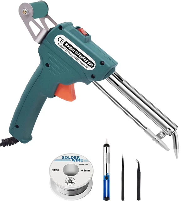 60W Electric Auto Soldering Iron Gun Kit Hand-Held Tweezers Wire Welding Tool
