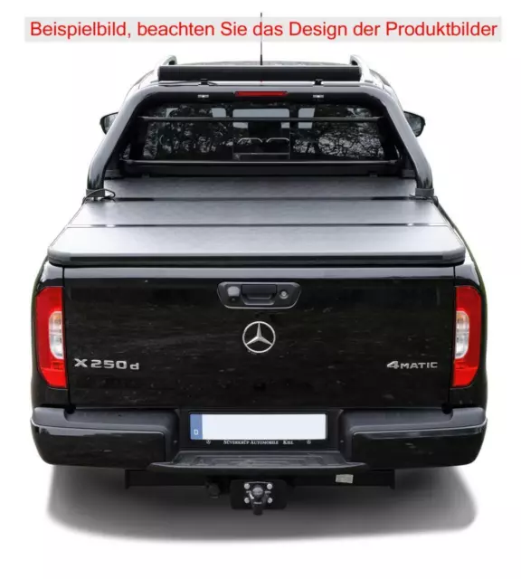 Überrollbügel Ø76 mm für Mercedes Benz X-Klasse Black Schwarz Double Cab. NEU 3