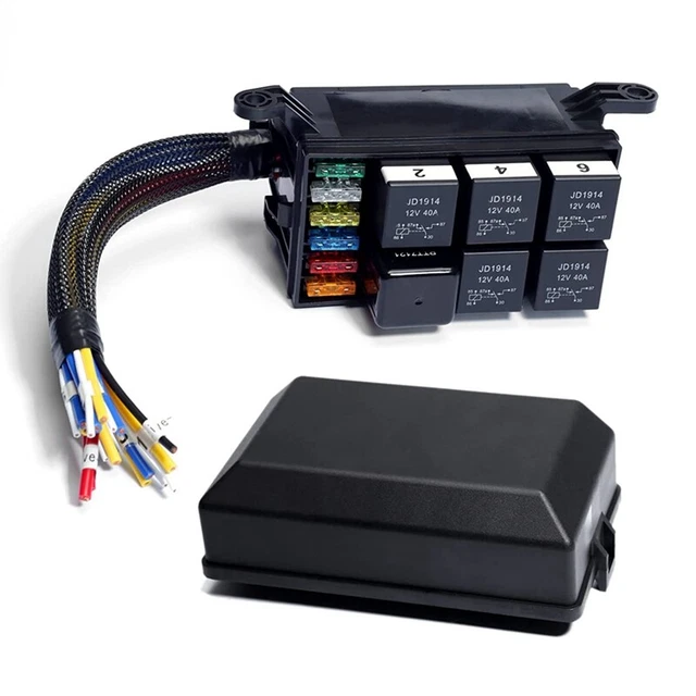 DealMux Scatola portafusibili Camion a 4 vie per camion ATO ATC 12V / 24V Scatola fusibili a lama (incl. Fusibile a lama