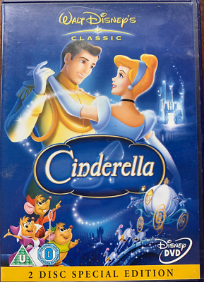 Cinderella DVD 1950 Walt Disney 12th Animated Classic Movie 2-Discs