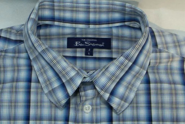 .. Camisa Hombre Ben Sherman Manga Larga Algodón Talla L Vgc