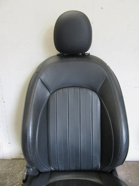 GENUINE MINI HEATED Black Leather (Mini Yours) Front & Rear Seats For ...