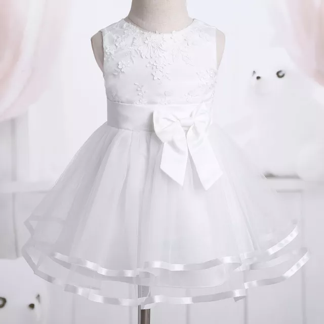 Säugling Mädchen Baby Blume Party Anlass Hochzeit Kommunion Taufe Kleid Kleid