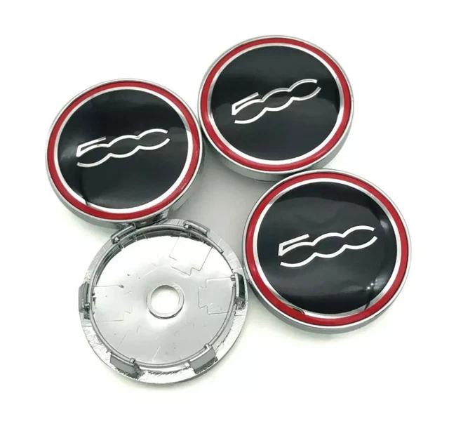 Set 4 Coprimozzo Fiat – 50/60 Mm, Impermeabili E Antipolvere, Per Abarth Marea Multipla Punto Stilo Bravo Ducato Freemont