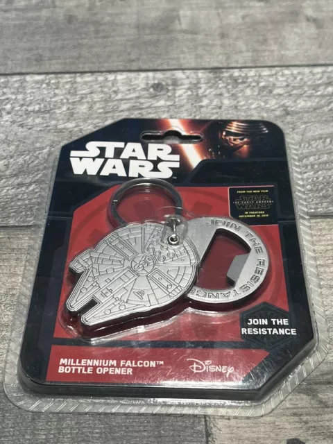 Star Wars The Force Awakens Millennium Falcon Bottle Opener Metal NEW