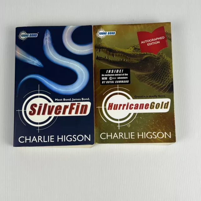 Charlie Higson Young Bond Series X2 Books Paperback Including Autograph Edition