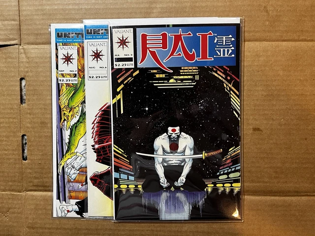 Rai Lot #5 (1992, Valiant) Scarce, 1st appearance of Eternal Warrior, 6, 7