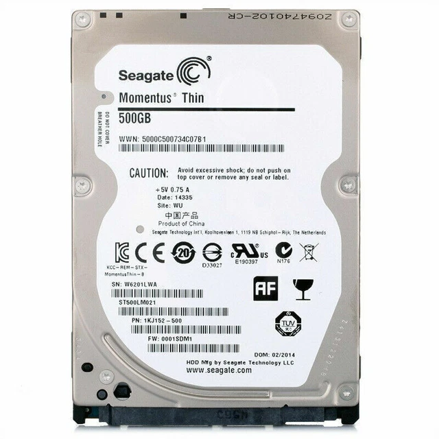 Seagate momentus sales thin 500gb