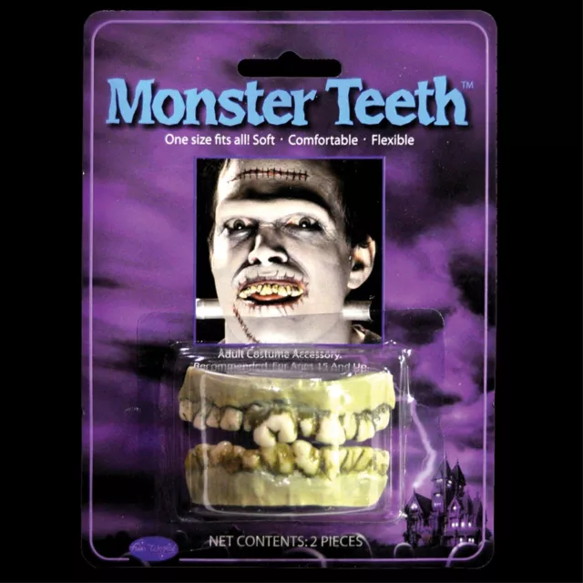 Rotting Cosplay ZOMBIE MONSTER PIRATE DENTURES Horror Teeth Costume Accessories 3