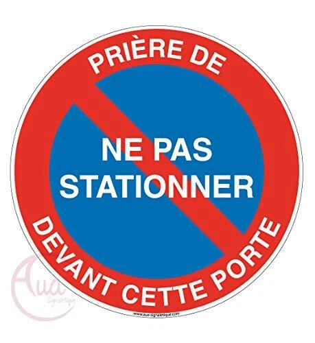Panneau Interdiction De Stationner Parking Privé - 230 Mm