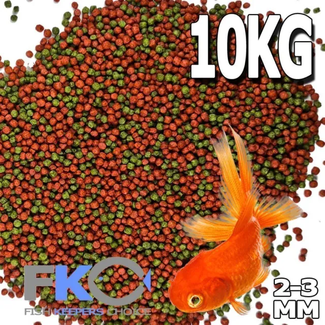 FKC Premium Bulk Goldfish Koi Tropical Floating Pond Fish Food Pellet 2-3mm 10kg